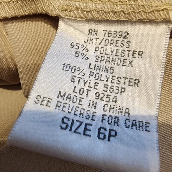 New Olivia Mathews Beige A-Line Dress Square Neck Minimalist Modest Sundress 6P - Picture 9 of 9